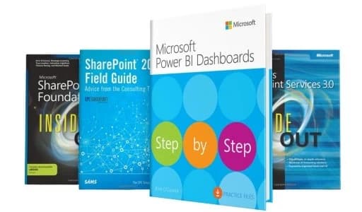 Errin O'Connor's four bestselling books from Microsoft Press and Sams Publishing covering Power BI and SharePoint