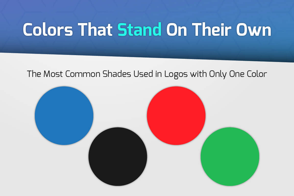 The Most Common Colors Used in Logos with Only One Color